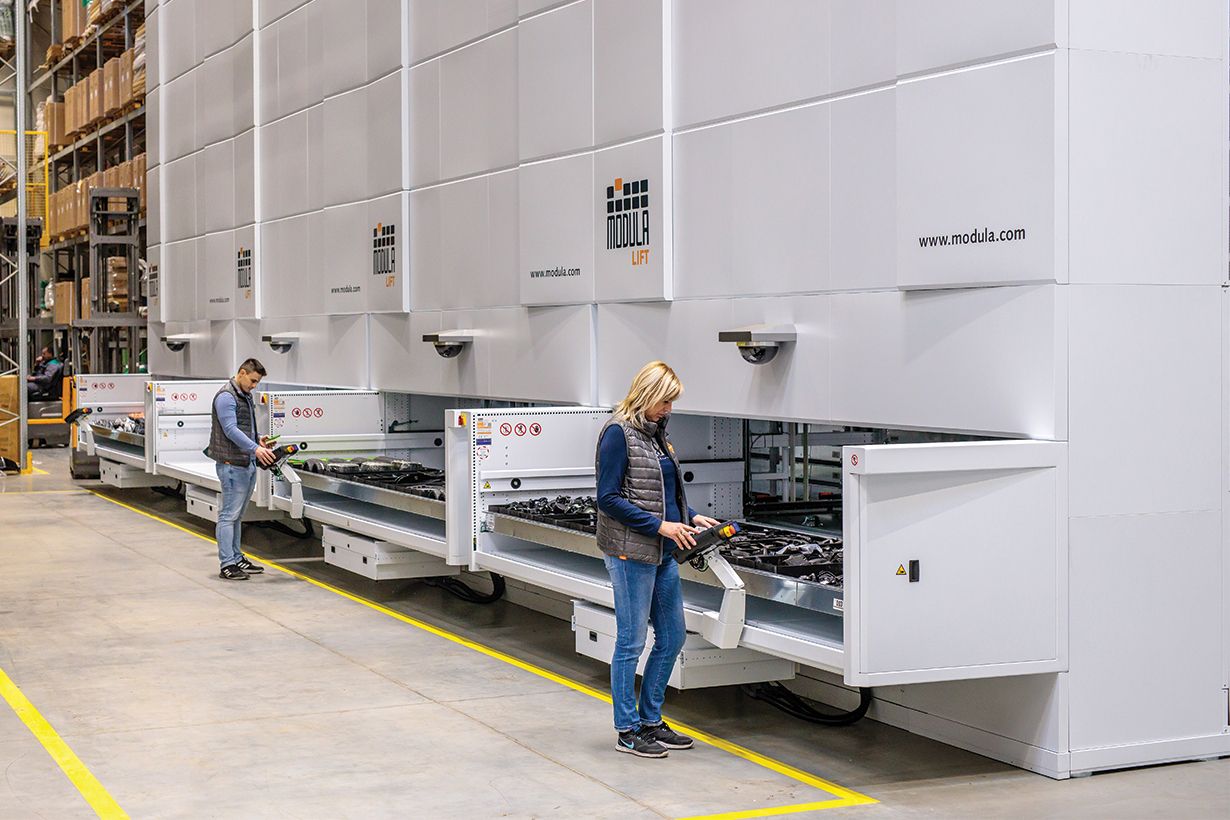 Modula - automated vertical warehousing